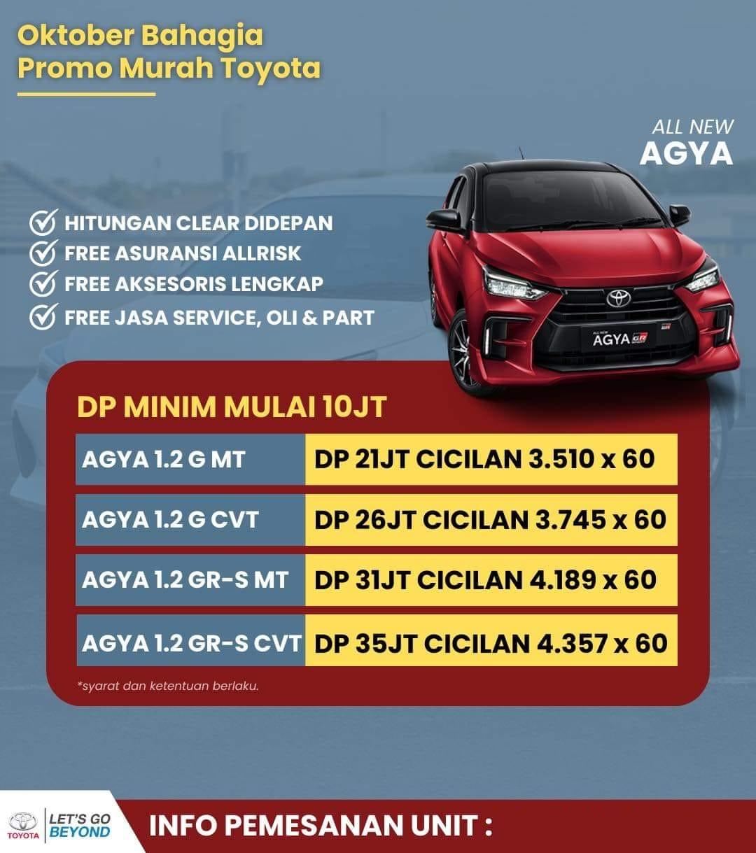 Special Kredit Toyota Agya Akhir Tahun